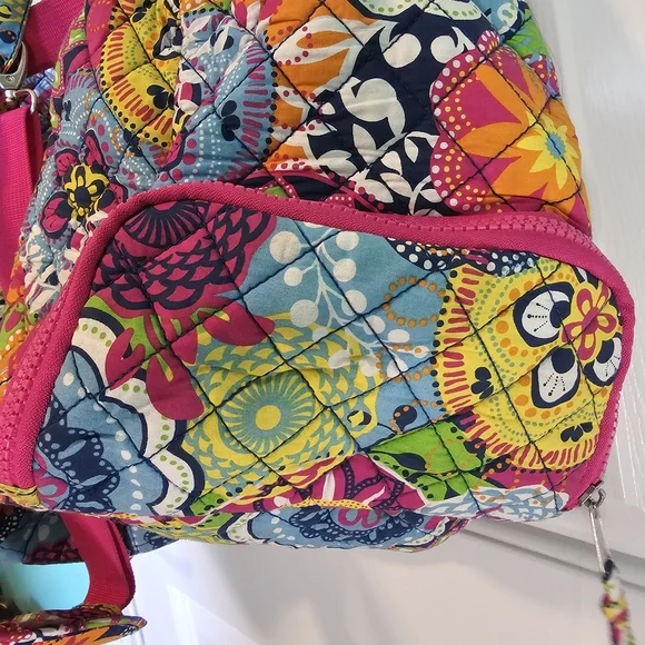 Danielle Morgan Weekender Quilted Duffel Bag Multicolor Mandala Print OS - Picture 5 of 16